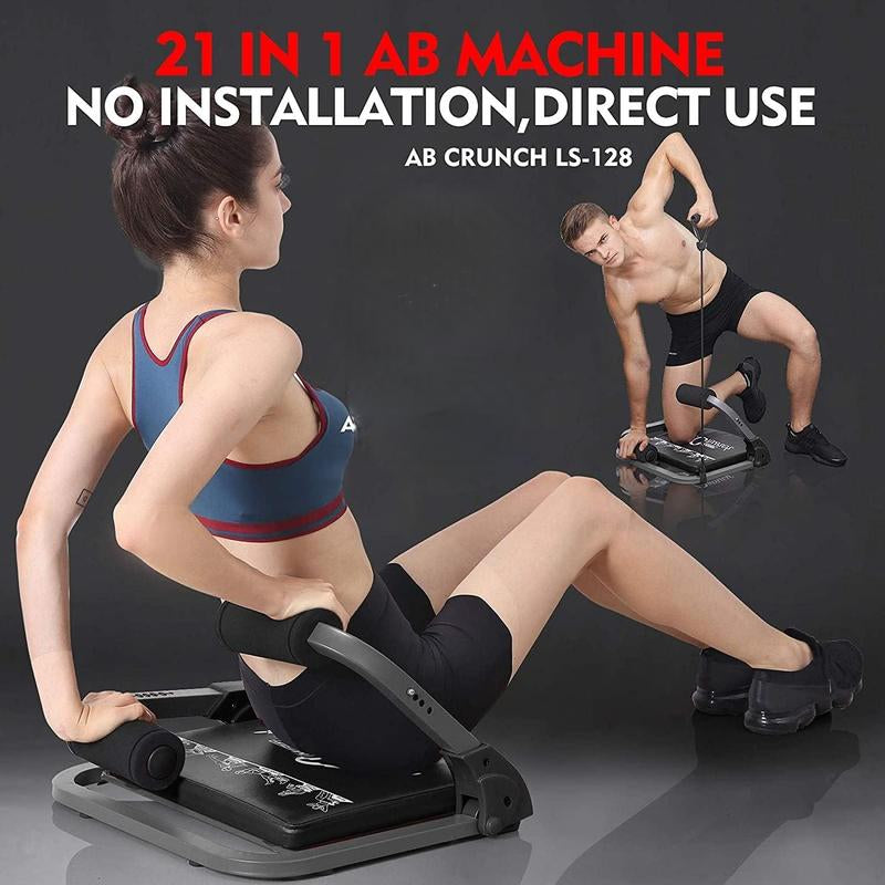 MBB Ab Workout Equipment - Home Gym Abdominal Training Machine and Crunch Bench for Comprehensive Full Body Exercise