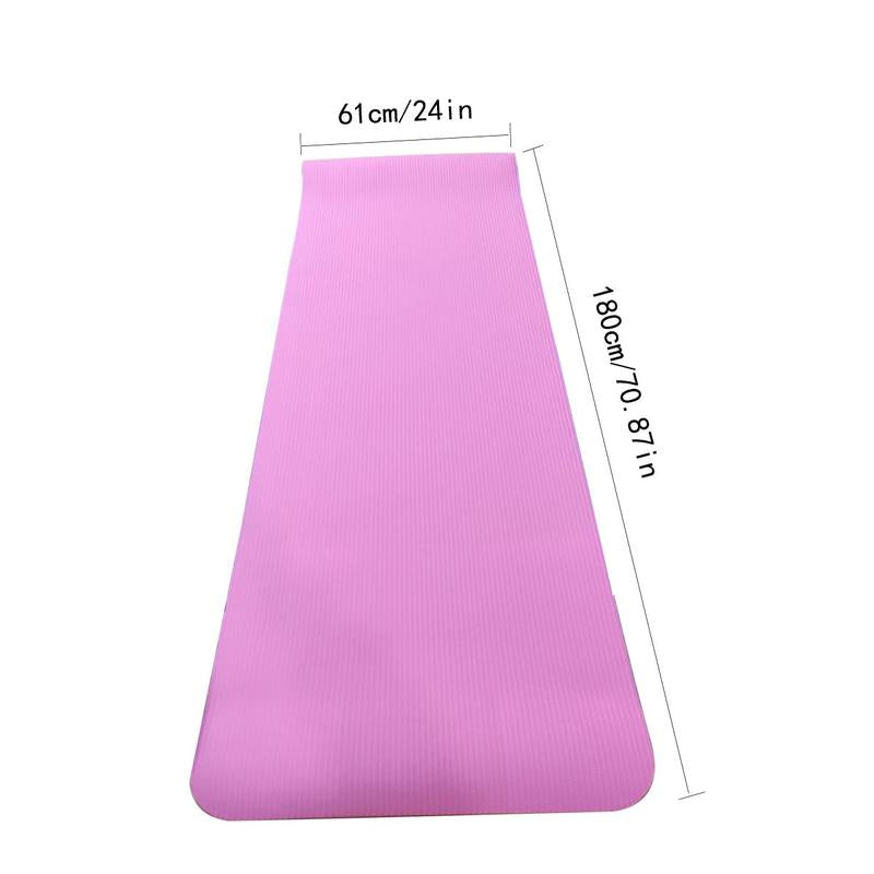 Yoga Mat, Non-Slip Fitness Yoga Mat, Fitness Exercise Mat, Solid Color Pilates Mat, Fitness Equipment for Home Gym, Yogachallenge