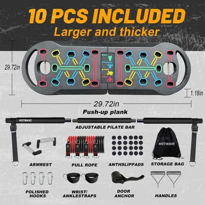 HOTWAVE Push up Board - Men'S Strength Training, Shoulder and Chest Training, Strength Training Equipment Suitable for Users of All Body Types