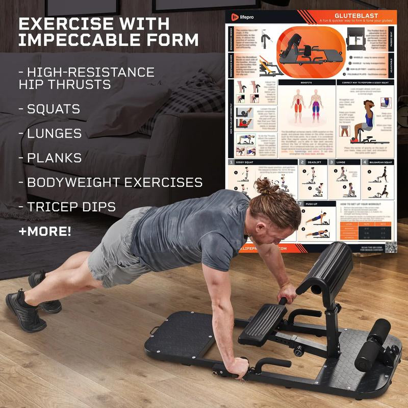 Get Bootylicious with Lifepro Gluteblast: the Ultimate Hip Thrust Device Targeting Your Glutes