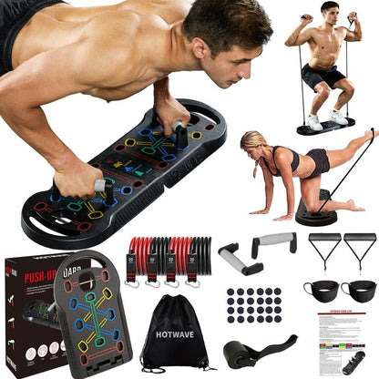 HOTWAVE Push up Board - Men'S Strength Training, Shoulder and Chest Training, Strength Training Equipment Suitable for Users of All Body Types