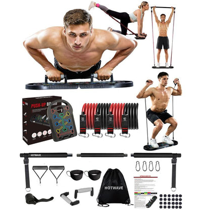 HOTWAVE Push up Board - Men'S Strength Training, Shoulder and Chest Training, Strength Training Equipment Suitable for Users of All Body Types