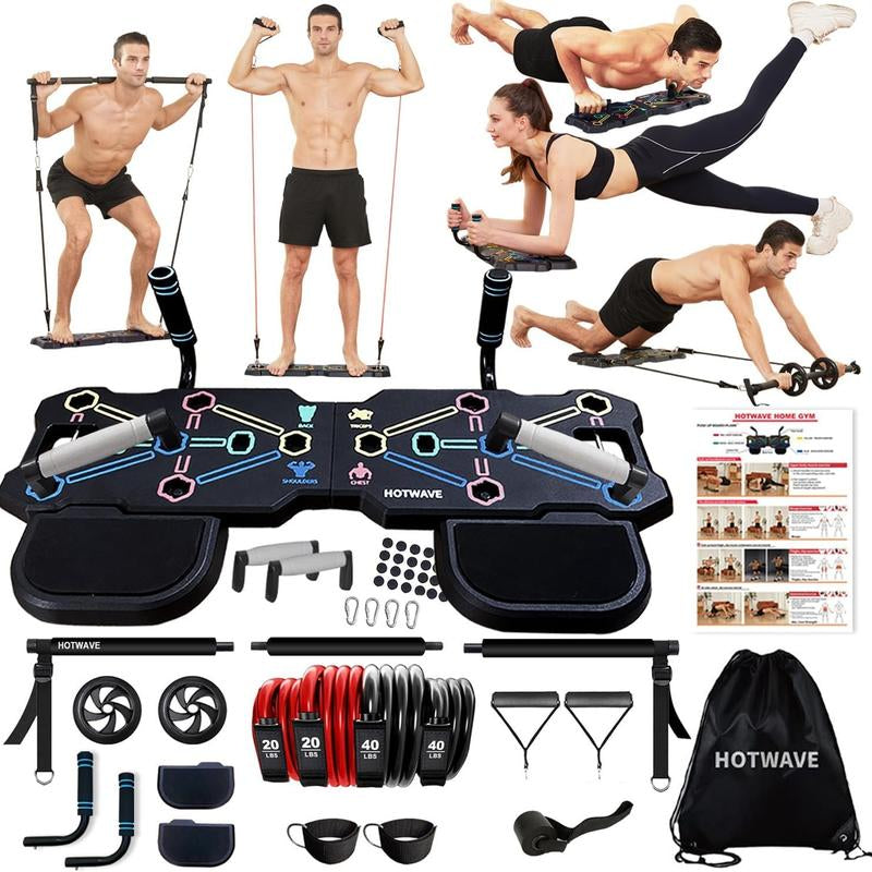 HOTWAVE Push up Board - Men'S Strength Training, Shoulder and Chest Training, Strength Training Equipment Suitable for Users of All Body Types